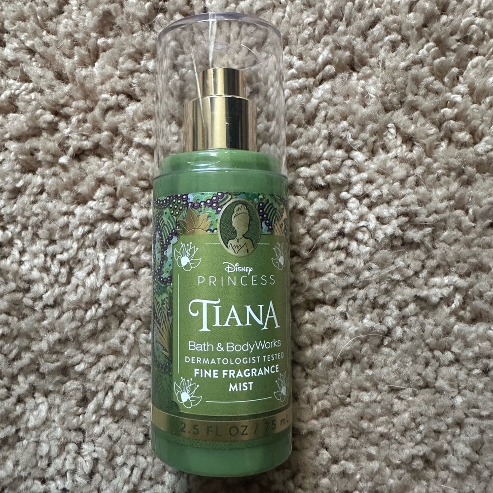 Bath & Body Works Tiana Green Fine Fragrance Mist with Gold Accents